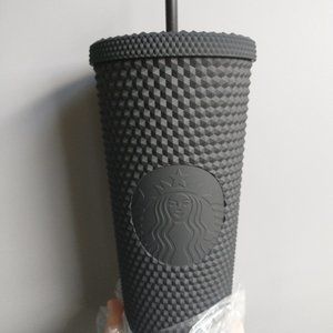 NWT Starbucks Matte Black Studded Cup